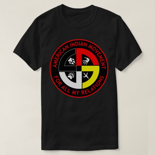 AIM 9 Native American T Shirt (Design framsida)