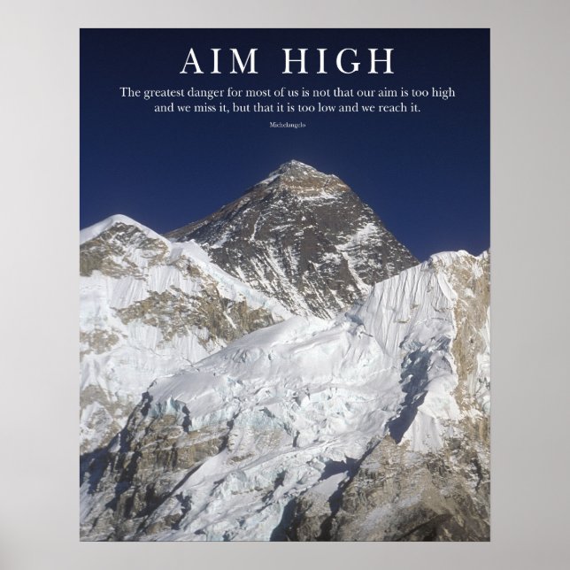 Aim High - Mt Everest Poster (Framsidan)