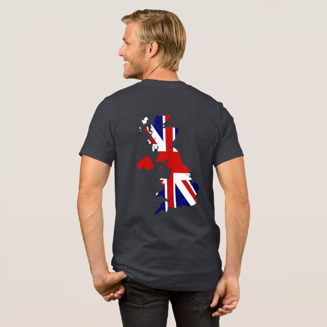 Aim High, Vote Lowe Map of Britain  T Shirt (Baksida full)