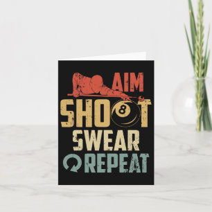 Aim Shoot Swear Repeat Kort