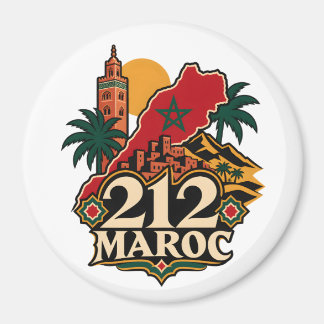 Aimant 212 Maroc Magnet