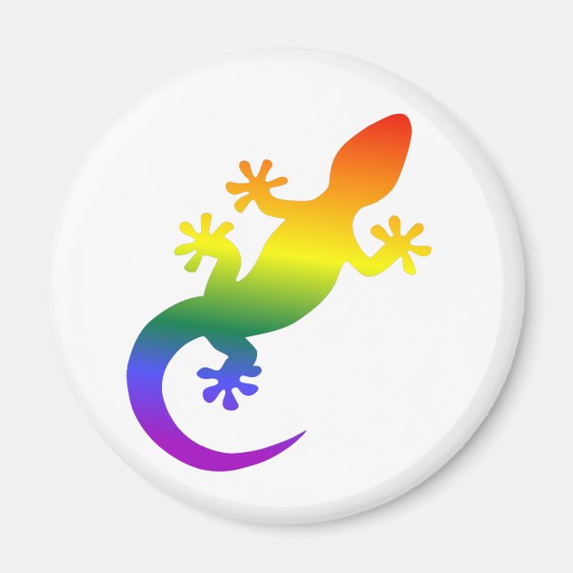 Aimant Gecko rainbow Magnet (Framsidan)