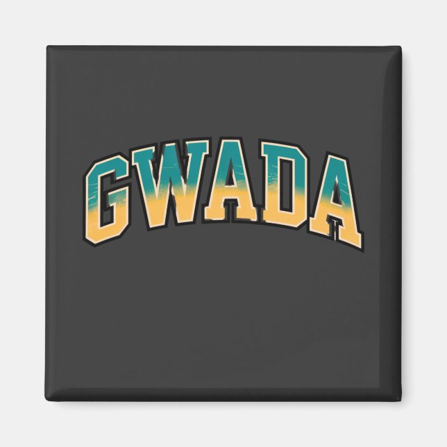 Aimant Guadeloupe Gwada | Magnet (Framsidan)