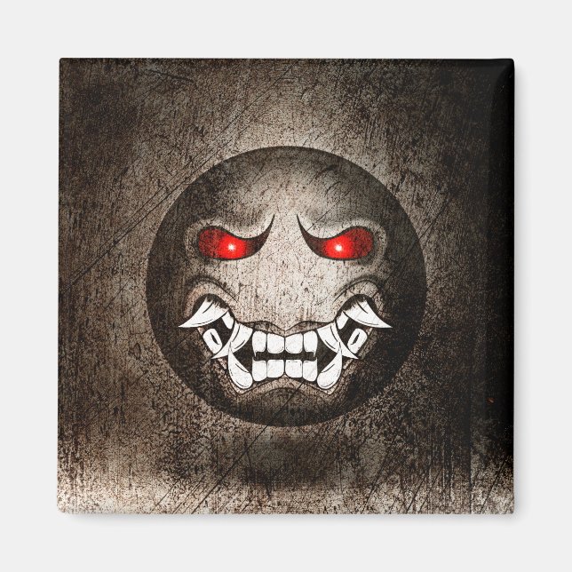 Aimant Samouraïmoji Vintage Magnet (Framsidan)