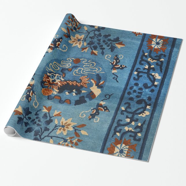 Ainkant Chinese Deep Royal Blue  Presentpapper (Utrullad)