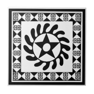Ainkra-blomkrets med gräns 12.png kakelplatta