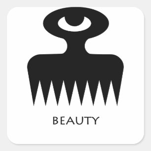 Ainkra Symbol Sticker (Duafe) Fyrkantigt Klistermärke