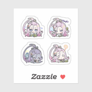 Aino Genshin Impact 4-pack Stickerark Extra Pac Klistermärken