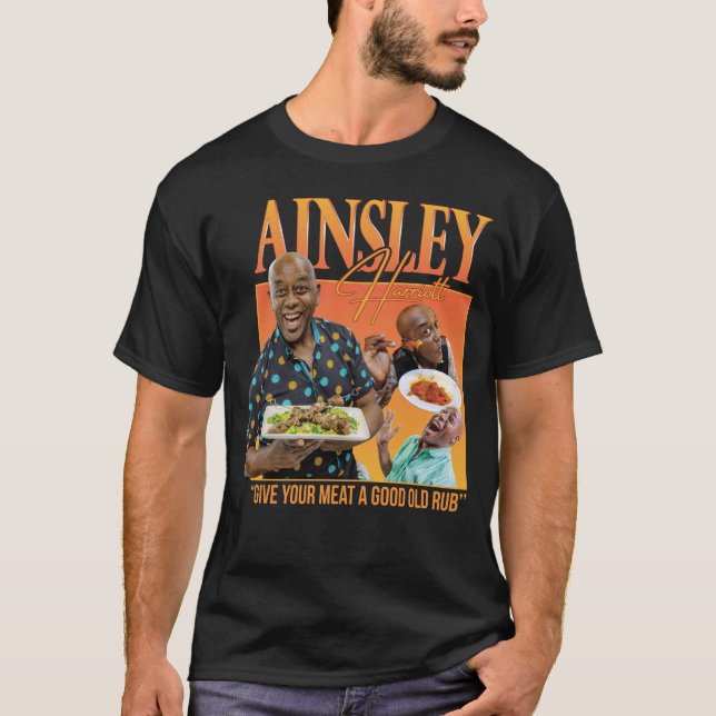 Ainsley Harriott Homage Tshirt T Shirt (Framsida)