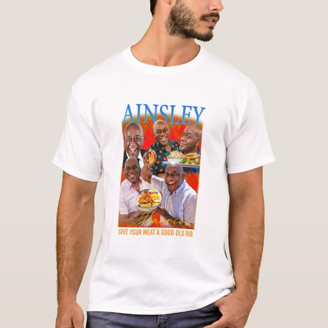 Ainsley Harriott Homage Tshirt T Shirt (Framsida)