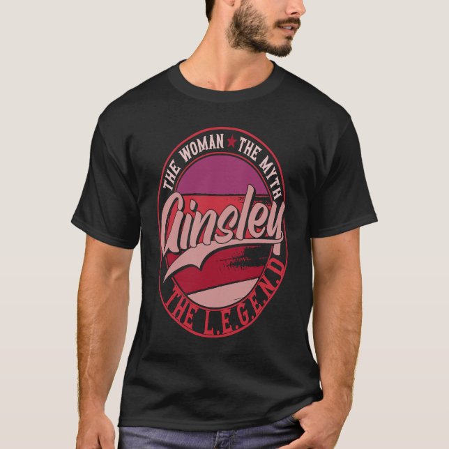Ainsley, mytens dam, legenden t shirt (Framsida)