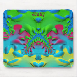 AINSLEY ~ Zany Hot Pink Yellow Green and Blue Musmatta