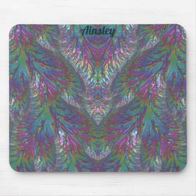 AINSLEY ~ Zany Shades Aqua Green Pink Silver  Musmatta (Framsidan)