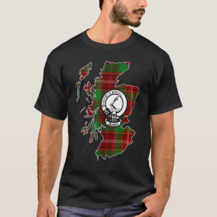 Ainslie Scottish Surname Family Crest och Tartan T Shirt