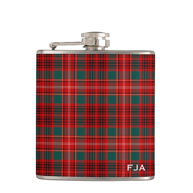 Ainslie Tartan Monogram Fickplunta (Framsidan)