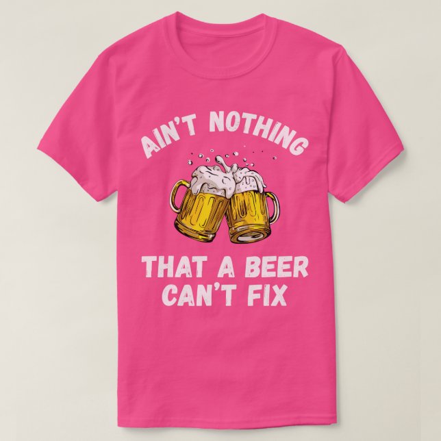 Aint ingenting som en öl-rävsax-rosa-rattfylleri B T Shirt (Design framsida)