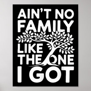 Aint No Family like like One I Har Shirt Family Re Poster