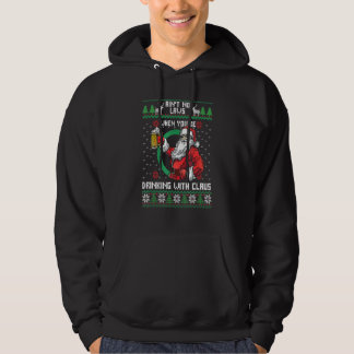 Aint no Laws när du dricker Claus Funny Hoodie