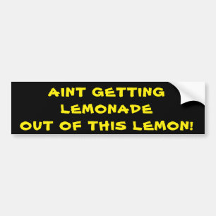 Aint som får Lemonade ut ur denna citron Bildekal