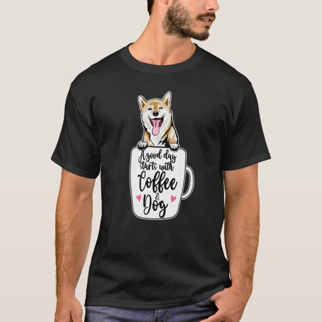 Ainu Dog Hokkaido Dog Coffee Mug Dog T Shirt (Framsida)