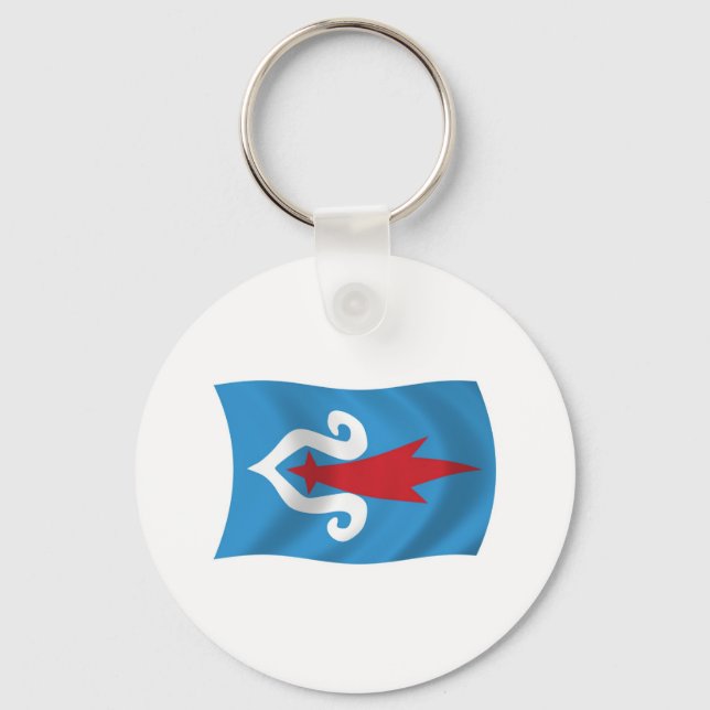Ainu-folkets flagg nyckelring (Framsida)