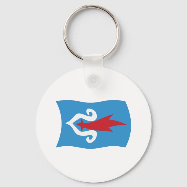 Ainu-folkets flagg nyckelring (Framsida)