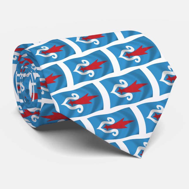 Ainu-folkets flagghalsduk slips (Rullad)