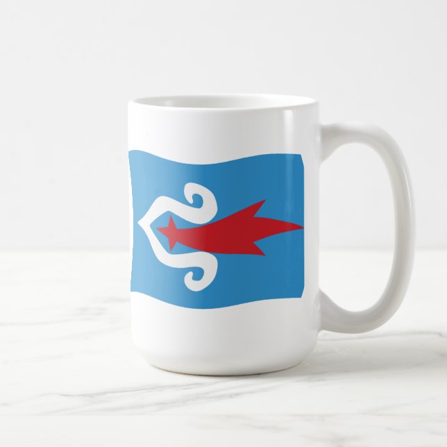 Ainu-folkets flaggmugg kaffemugg (Höger)