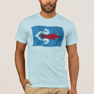 Ainu-folkets flaggskjorta tee shirt