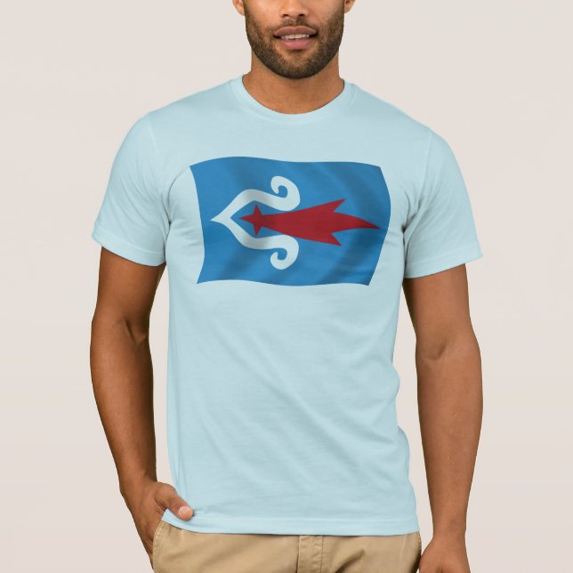 Ainu-folkets flaggskjorta tee shirt (Framsida)