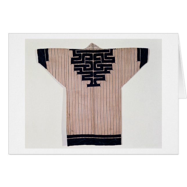 Ainu jackar, det 19th århundradet hälsningskort (Framsidan Horizontal)