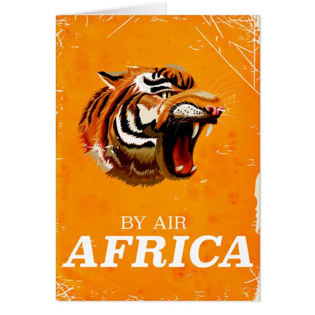 Air Africa-resemapposters Hälsningskort (Framsidan)
