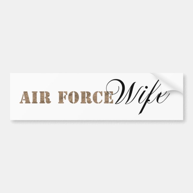 Air Force-fru Bumperdekal Bildekal (Framsidan)