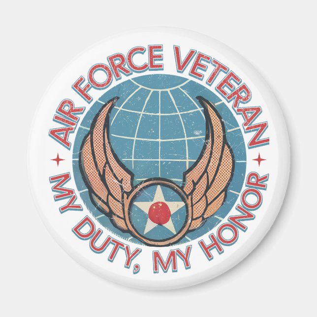 Air Force Veteran Magnet (Framsidan)