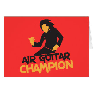 Air Guitar mästaredesign Hälsningskort