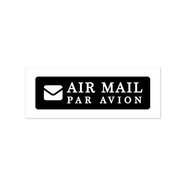 AIR MAIL PAR AVION 手紙 エアメールスタンプ mail letter ラバースタン Stämpel (Tryck)