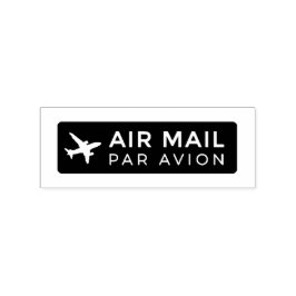 AIR MAIL PAR AVION 飛行機 エアメールスタンプ airplane ラバースタンプ Stämpel