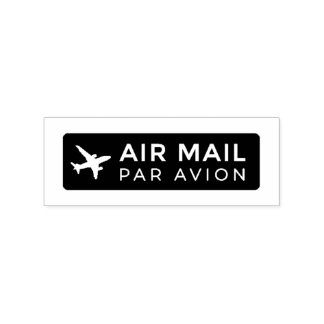 AIR MAIL PAR AVION 飛行機 エアメールスタンプ airplane ラバースタンプ Stämpel