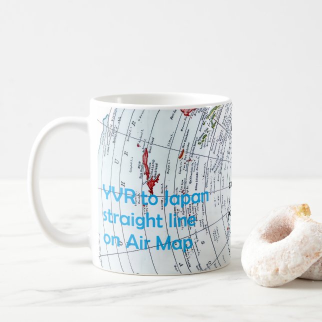 Air Map Kaffemugg (Med munk)