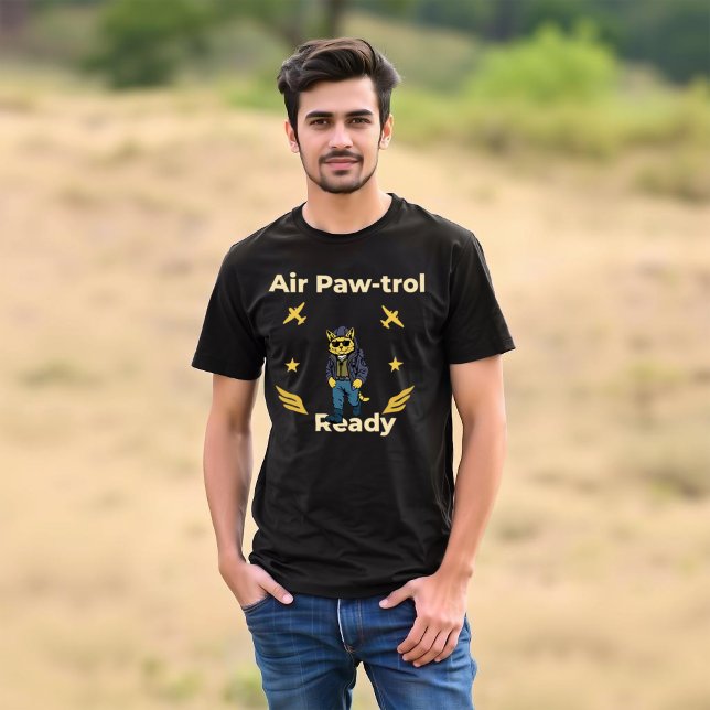 Air Paw-trol Beredd Katt-grafik T Shirt (Skapare uppladdad)