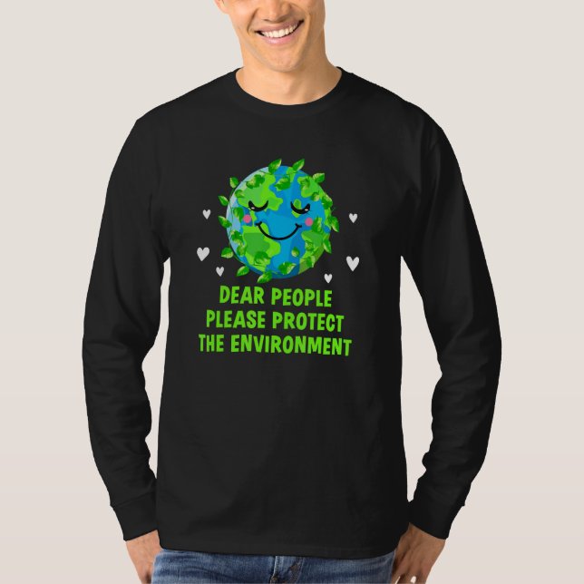 Air Pollution Isnt Cool So Dont Be Fools Positive  T Shirt (Framsida)