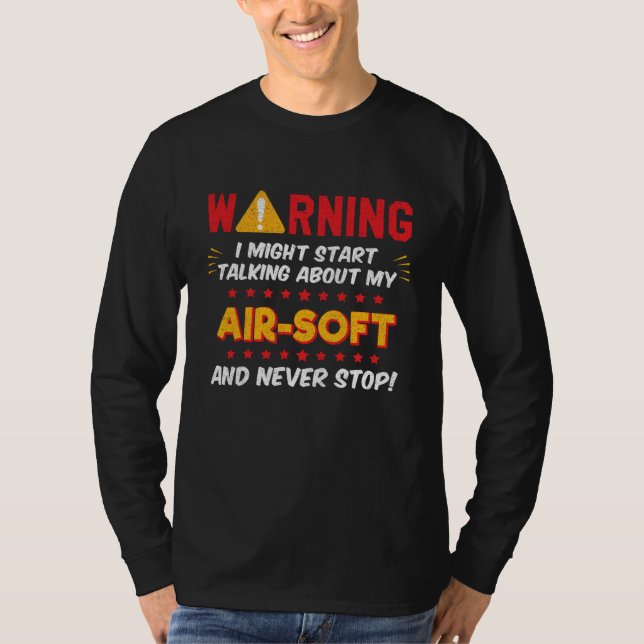 Air Soft Paintball Combat Joke Graphic T Shirt (Framsida)