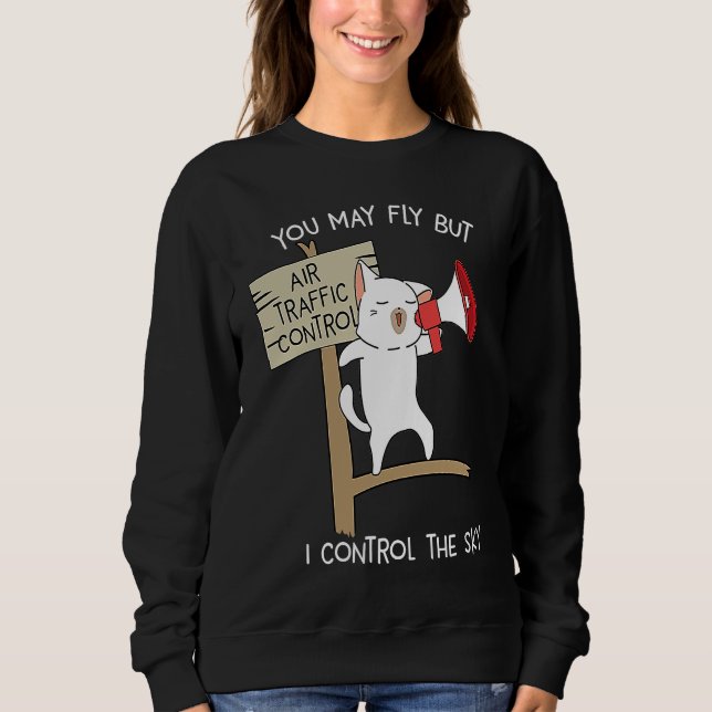 Air Traffic Control The Sky ATC Pilot Airport Airp T Shirt (Framsida)