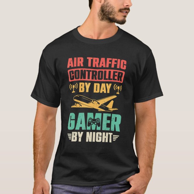 Air Traffic Controller   Gaming   Air Marshal Game T Shirt (Framsida)