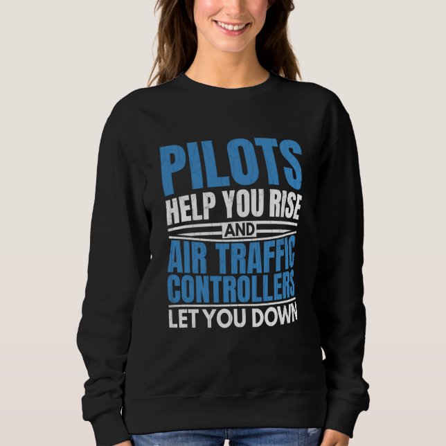 Air Traffic Controllers Let You Down Aviation Plan T Shirt (Framsida)