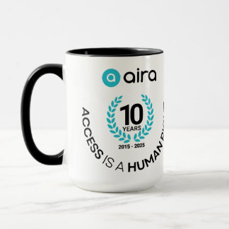 Aira 10-års födelsedags/jubileumsmugg mugg