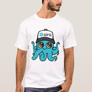 Aira Mascot Hoodie White - Octopus T Shirt