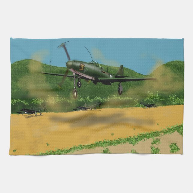Airacobra P39 Kökshandduk (Horisontell)