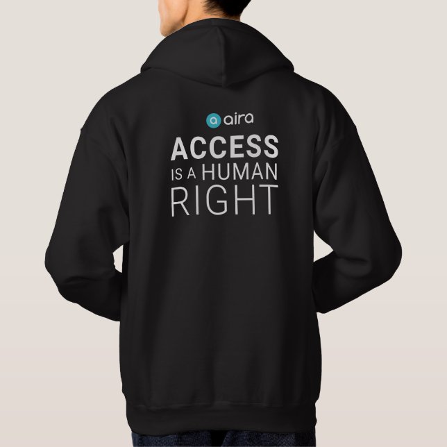 Airas tillgång är en mänsklig höger. hoodie (Baksida)