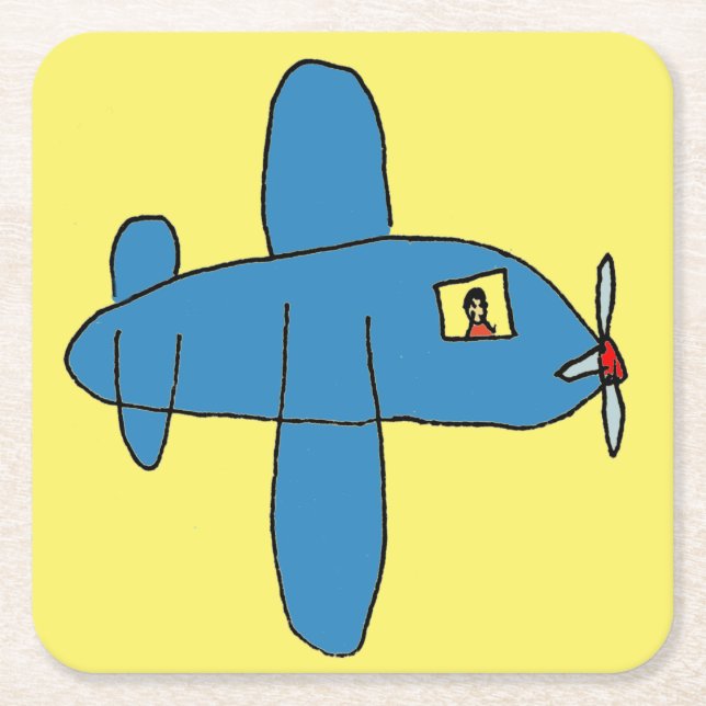 Airbeep Färgglad T-Shirt Underlägg Papper Kvadrat (Framsidan)